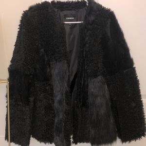 Faux fur coat